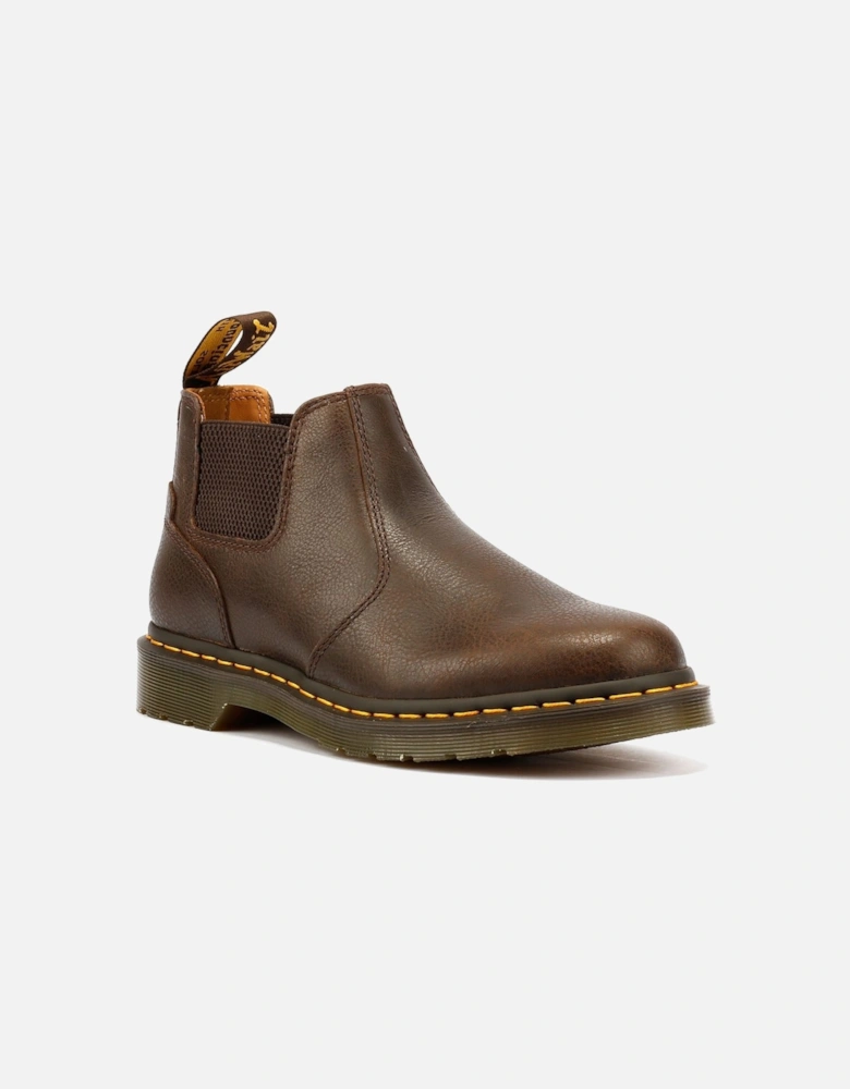 Dr. Martens 2976 Lo AR Rogue Leather Kelp Brown Boots
