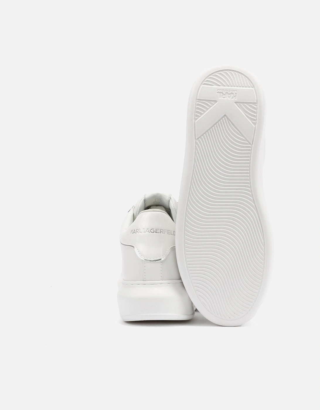 Kapri Signia Emboss Lo Lace Leather Women's White Trainers