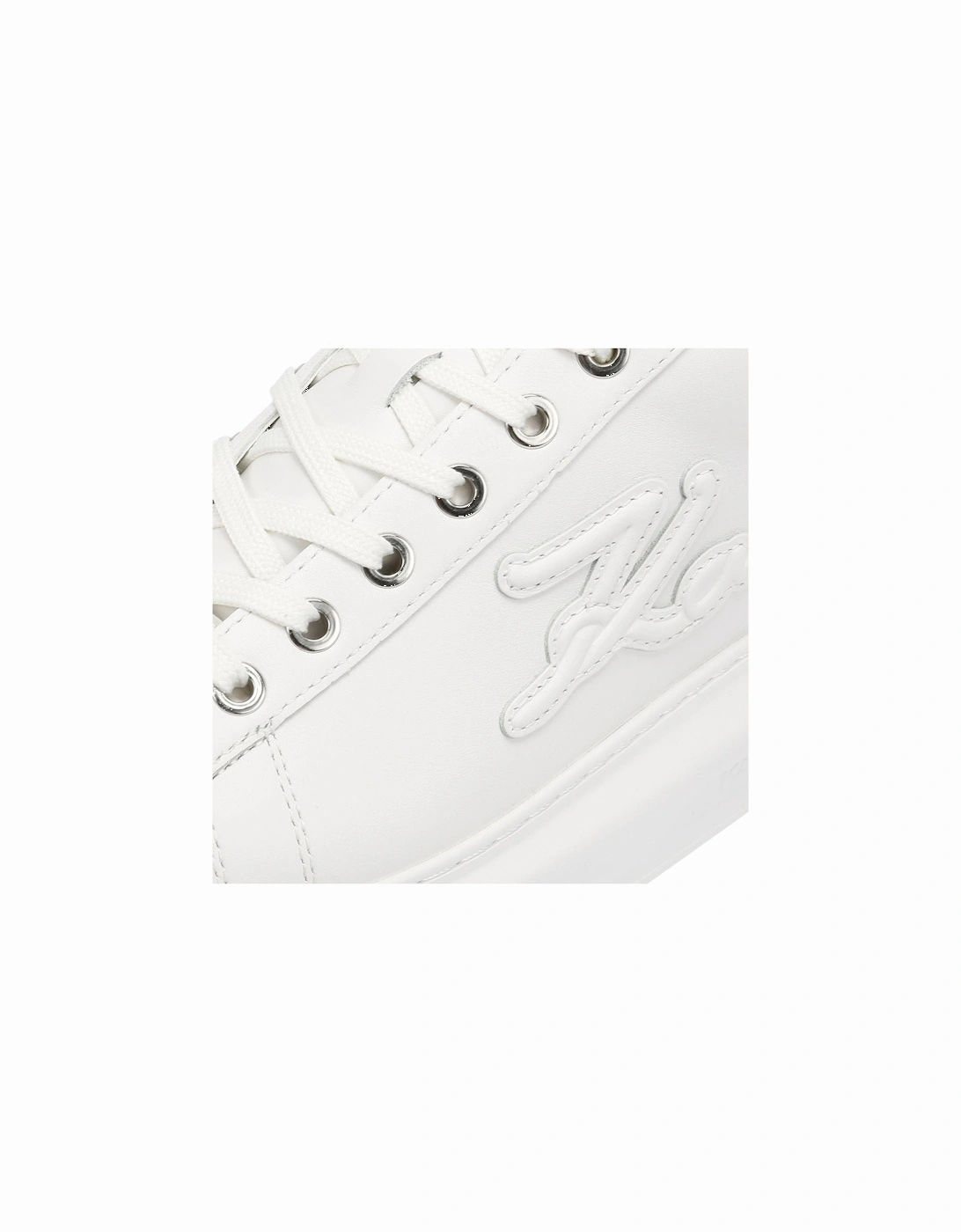 Kapri Signia Emboss Lo Lace Leather Women's White Trainers