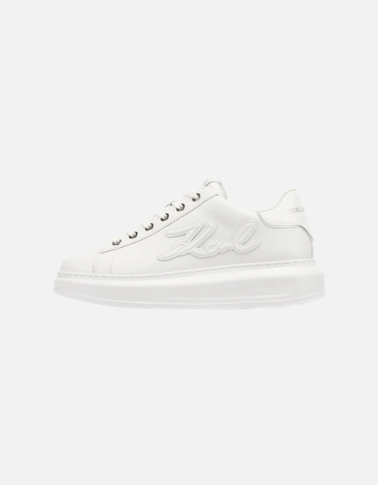 Kapri Signia Emboss Lo Lace Leather Women's White Trainers