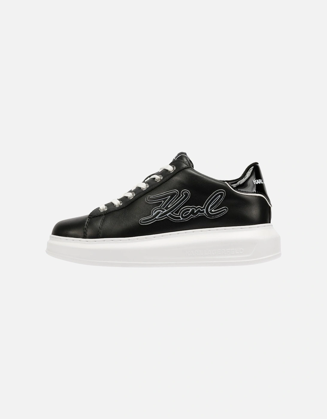 Kapri Signia Emboss Lo Lace Leather Women's Black Trainers