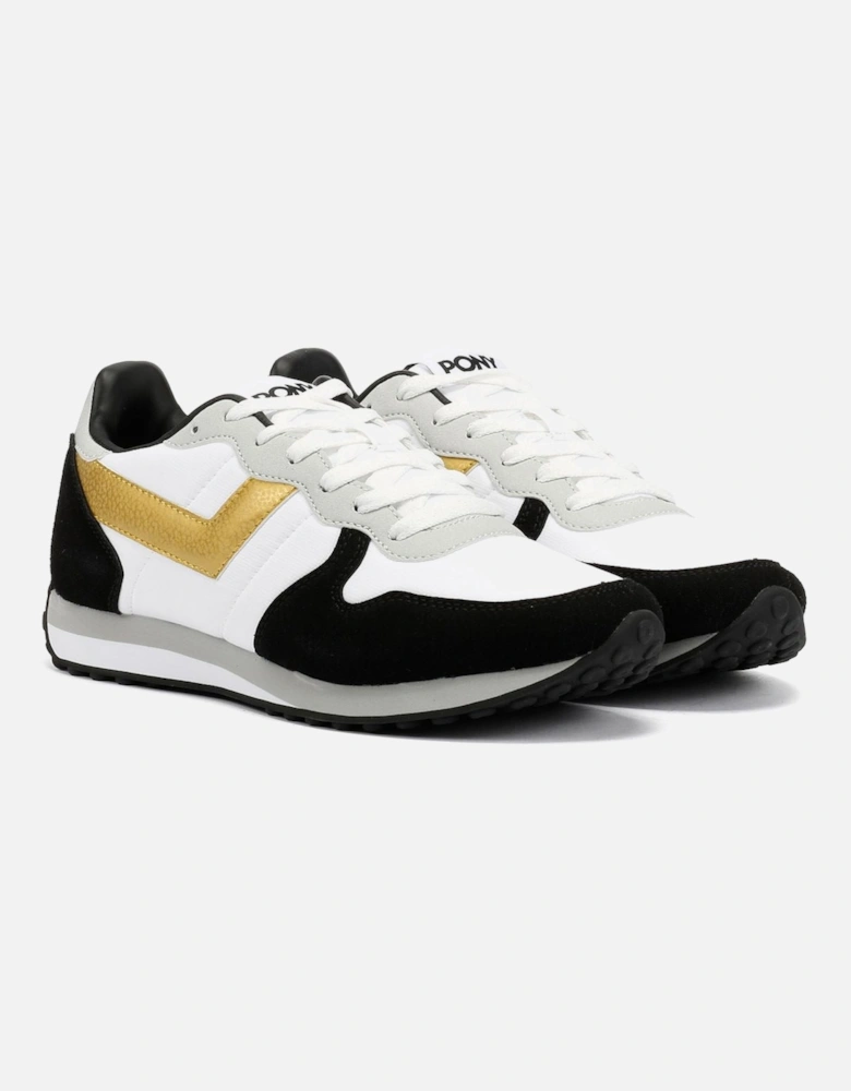 Express White/Black/Gold Trainers