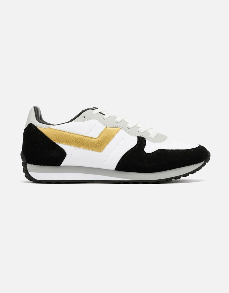 Express White/Black/Gold Trainers