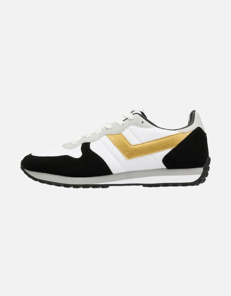Express White/Black/Gold Trainers