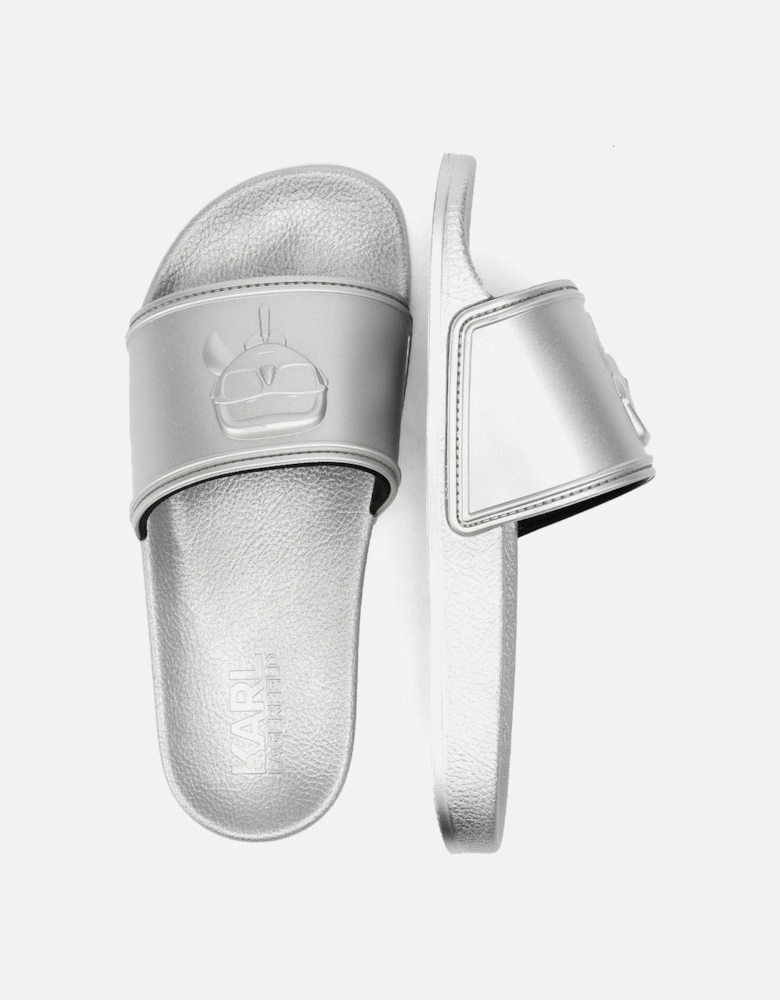 Kondo 2.0 Karl NFT Women's Silver Slides