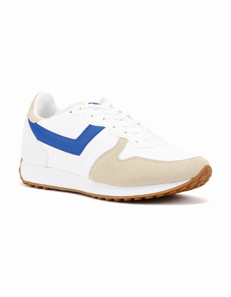 Express White/Electric Blue Trainers