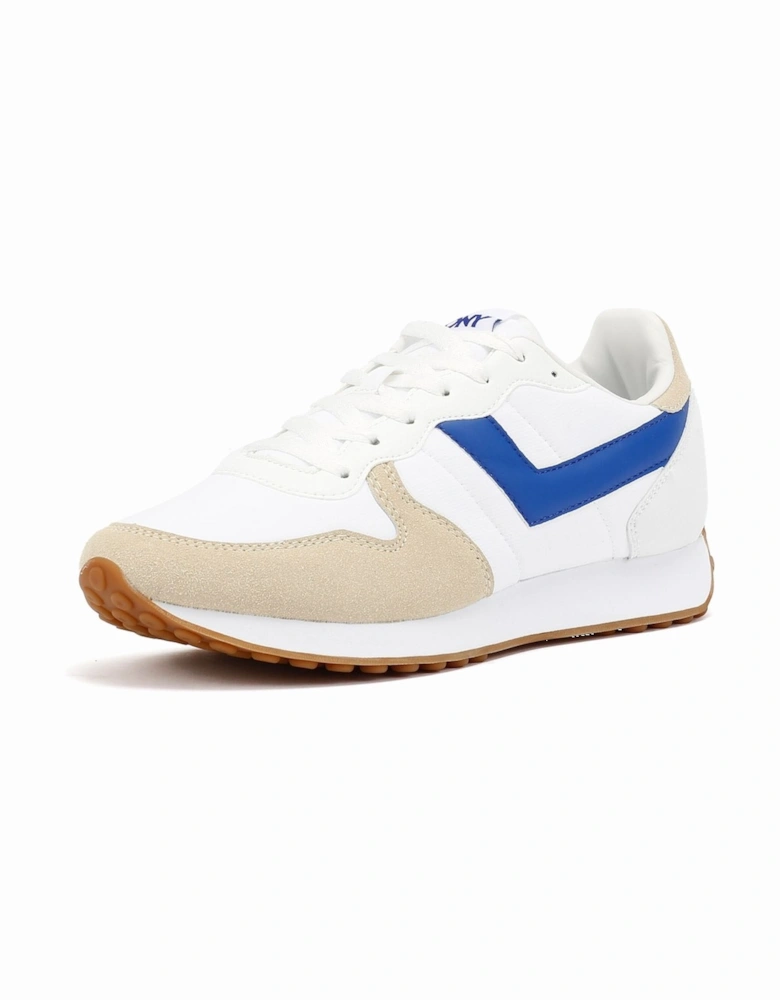 Express White/Electric Blue Trainers