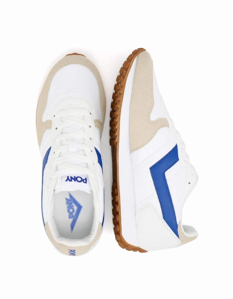 Express White/Electric Blue Trainers