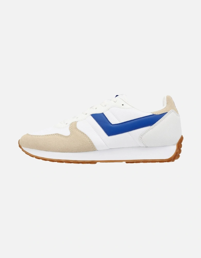 Express White/Electric Blue Trainers