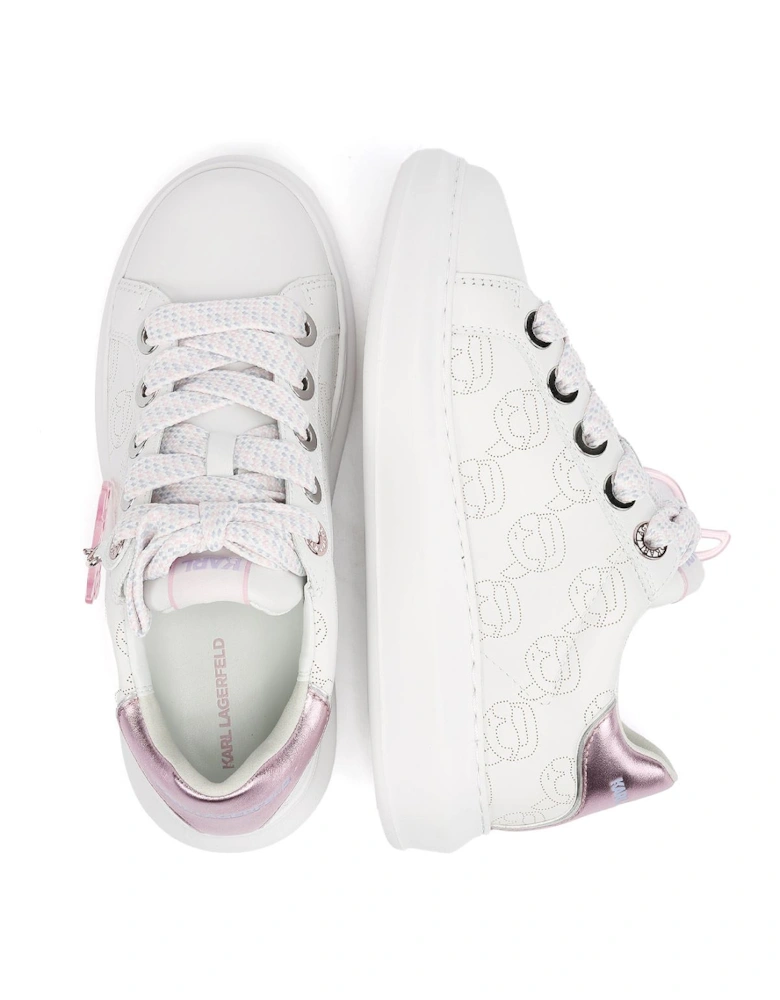 Kapri NFT Plexi Pendant Leather Women's White/Lilac Trainers