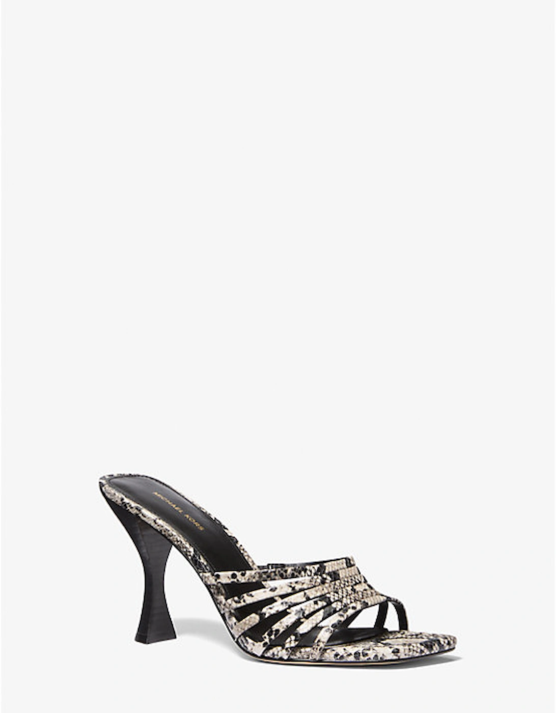 Haisley Snake Embossed Leather Sandal, 2 of 1