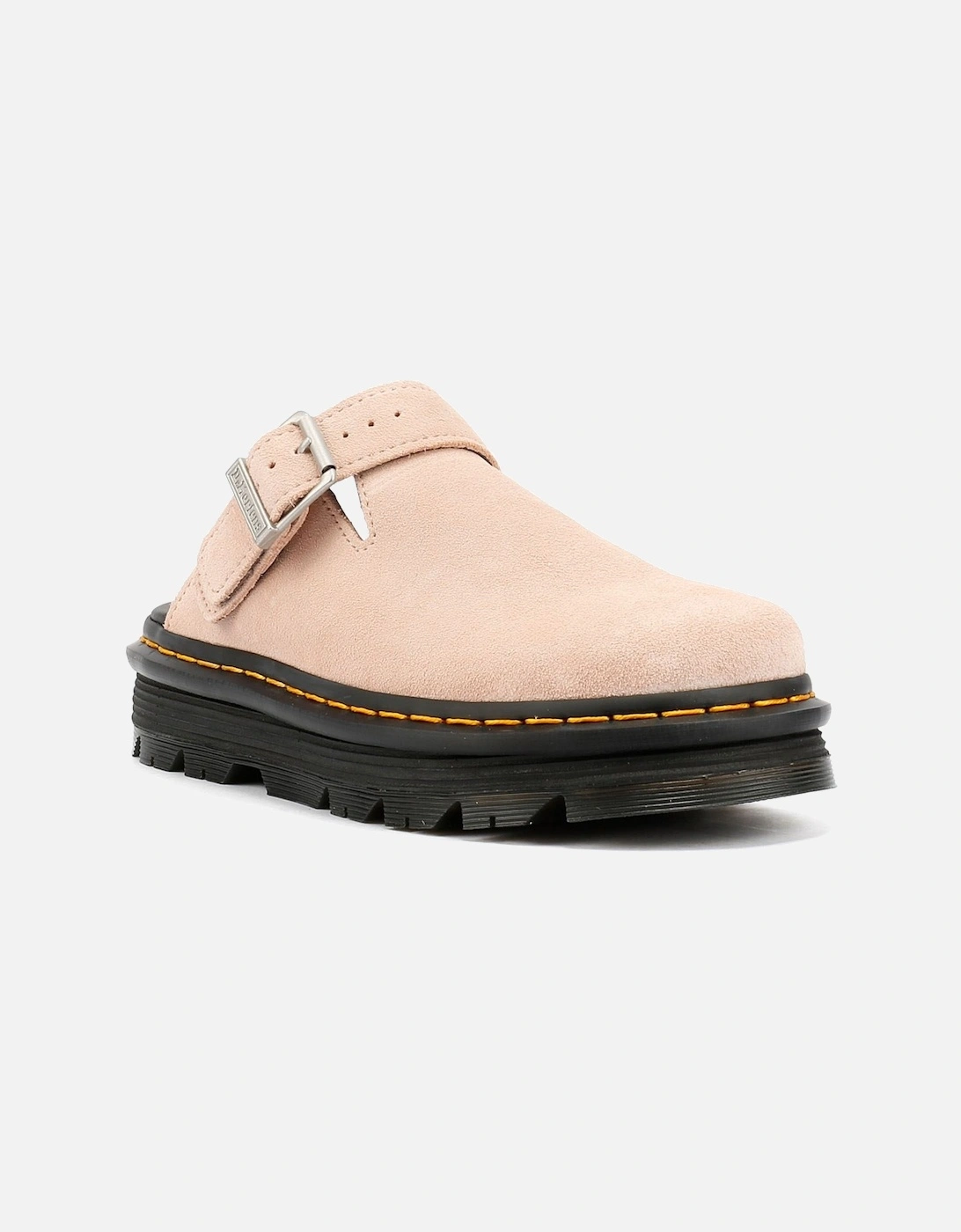 Dr. Martens Zebzag EH Suede Women's Powder Pink Mules