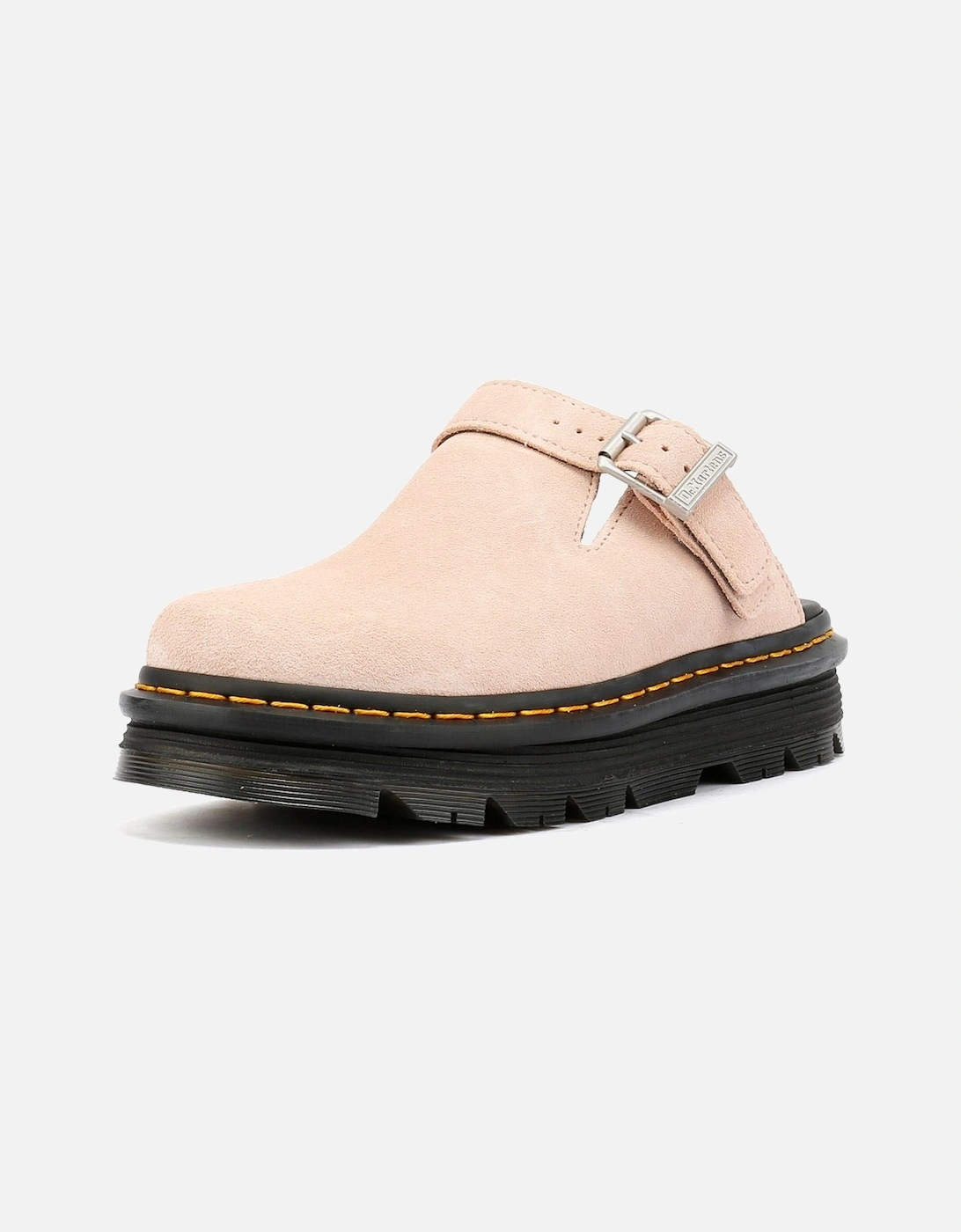 Dr. Martens Zebzag EH Suede Women's Powder Pink Mules