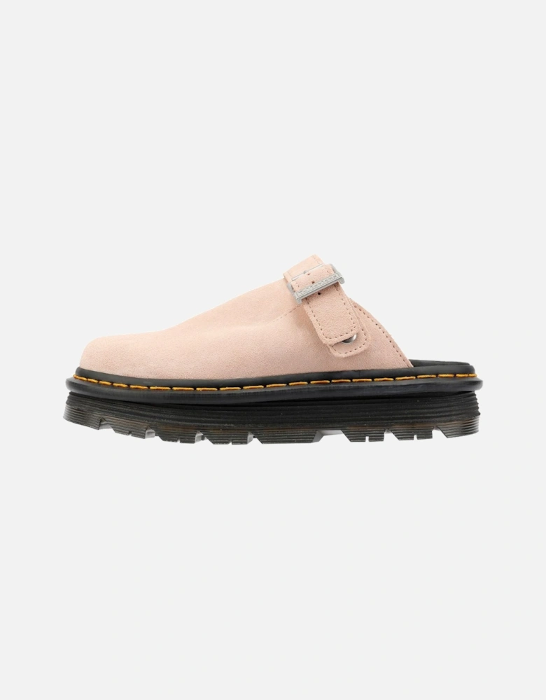 Dr. Martens Zebzag EH Suede Women's Powder Pink Mules