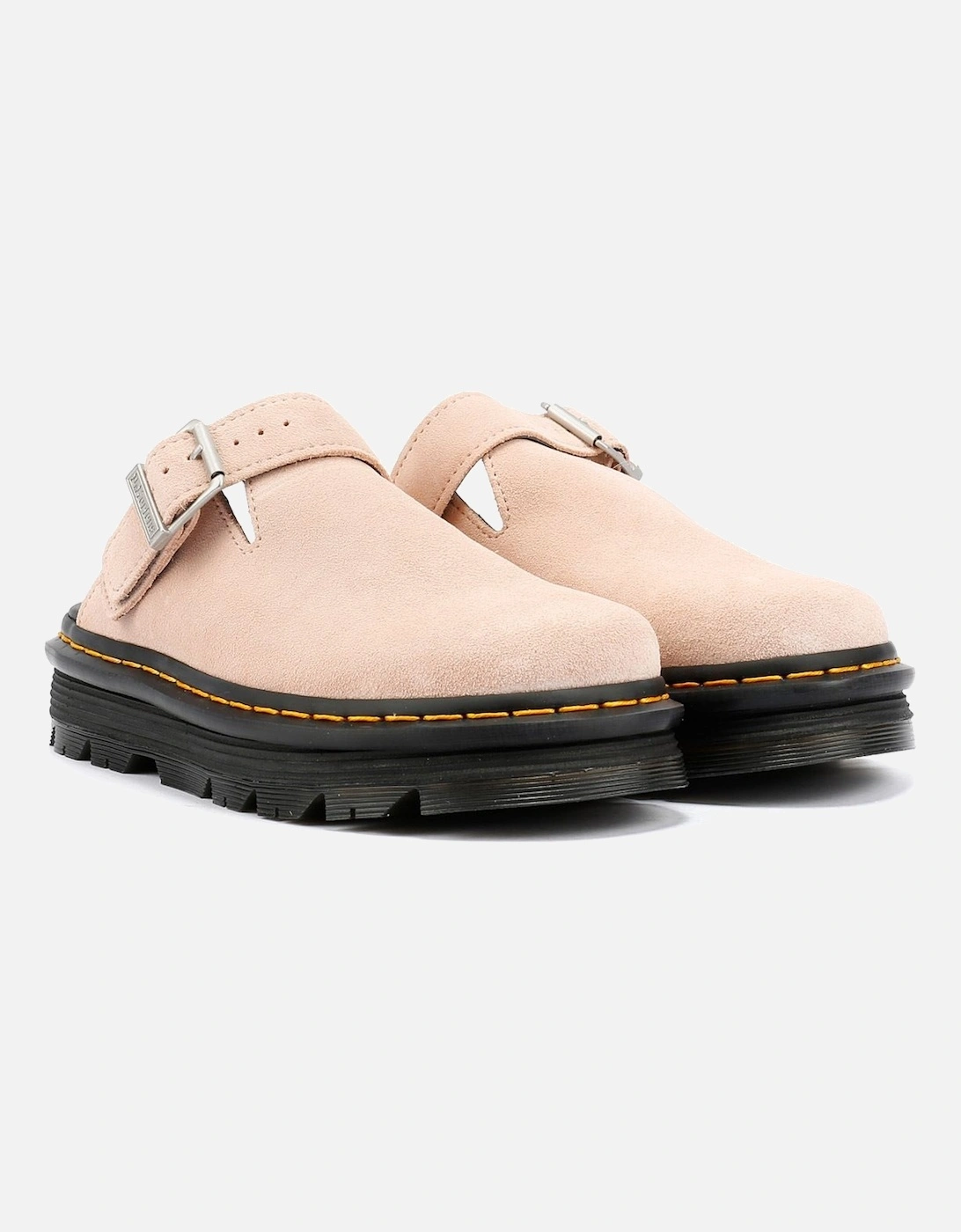 Dr. Martens Zebzag EH Suede Women's Powder Pink Mules, 9 of 8