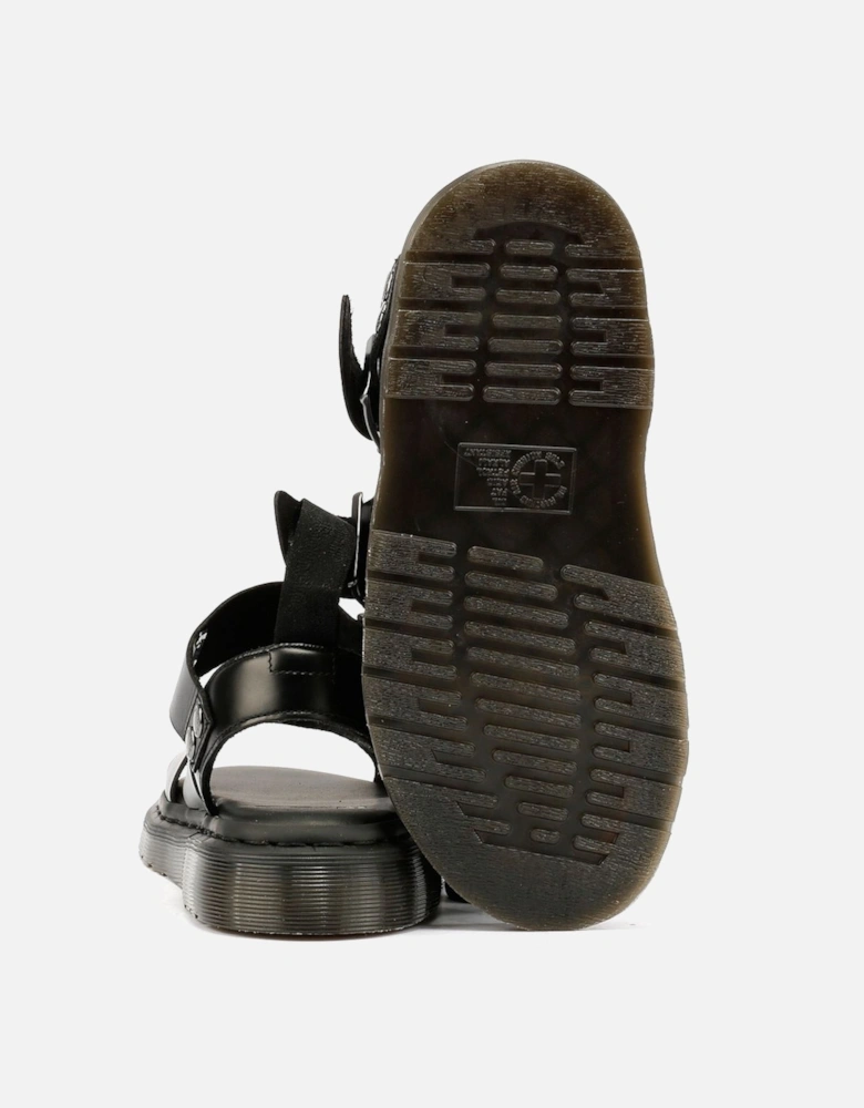 Dr. Martens Gryphon Brando Leather Women's Black Sandals
