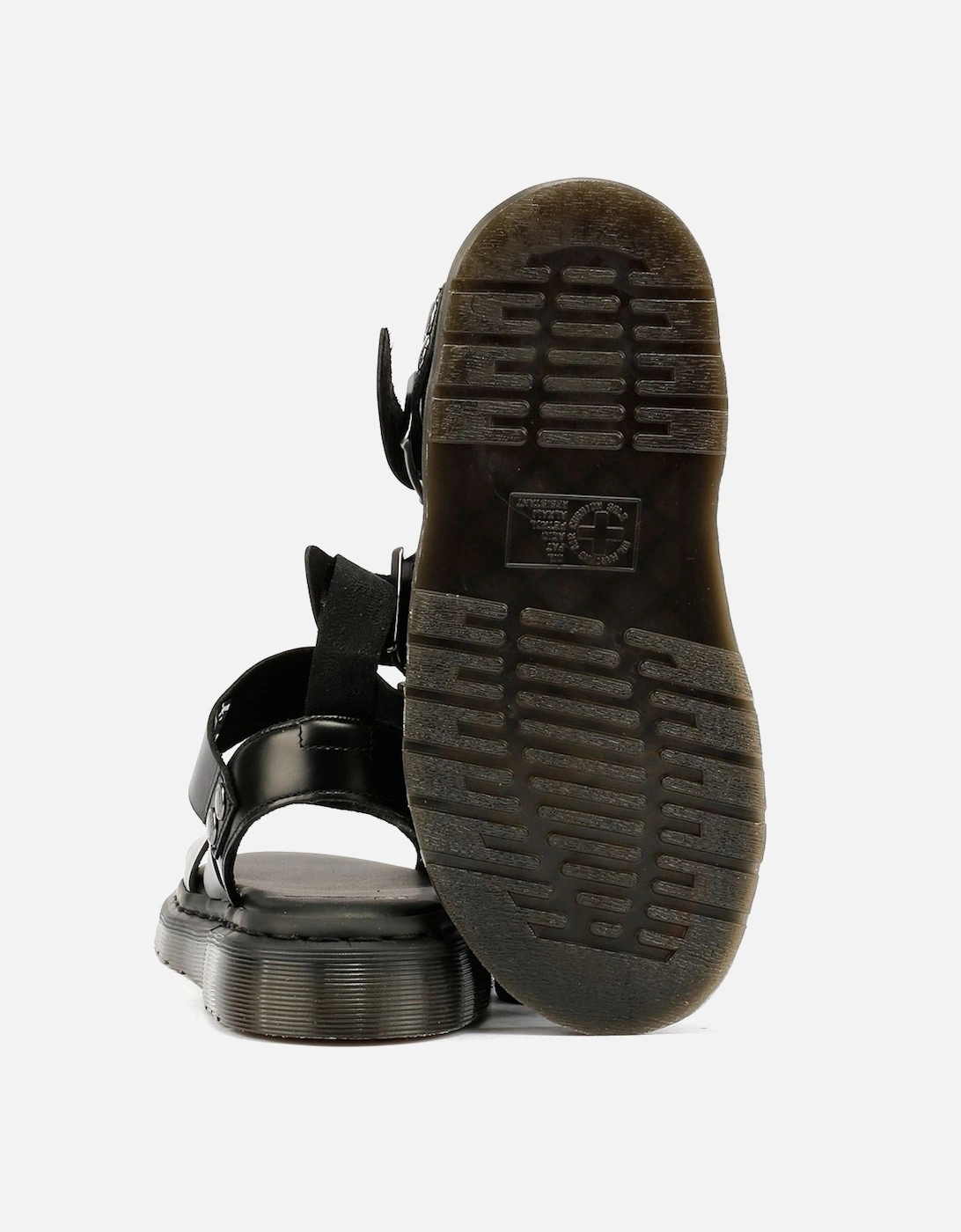 Dr. Martens Gryphon Brando Leather Women's Black Sandals