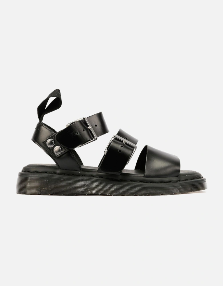 Dr. Martens Gryphon Brando Leather Women's Black Sandals