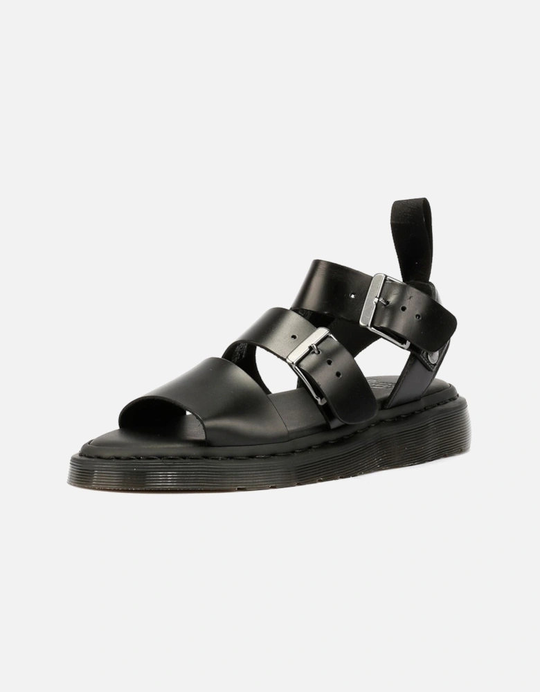 Dr. Martens Gryphon Brando Leather Women's Black Sandals
