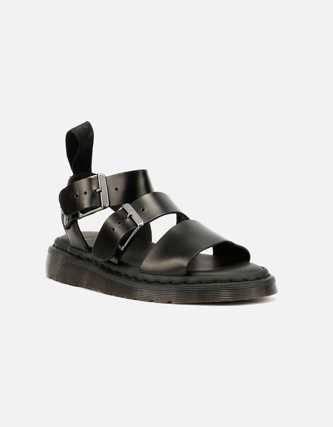 Dr. Martens Gryphon Brando Leather Women's Black Sandals