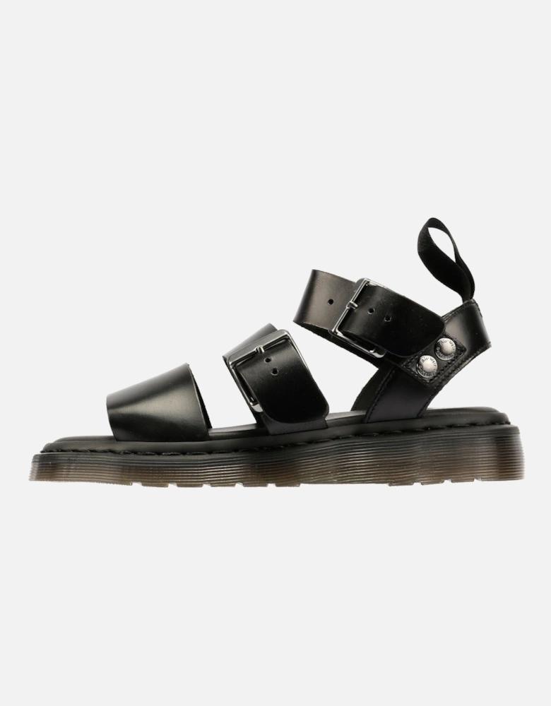 Dr. Martens Gryphon Brando Leather Women's Black Sandals