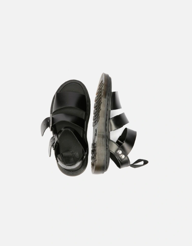 Dr. Martens Gryphon Brando Leather Women's Black Sandals