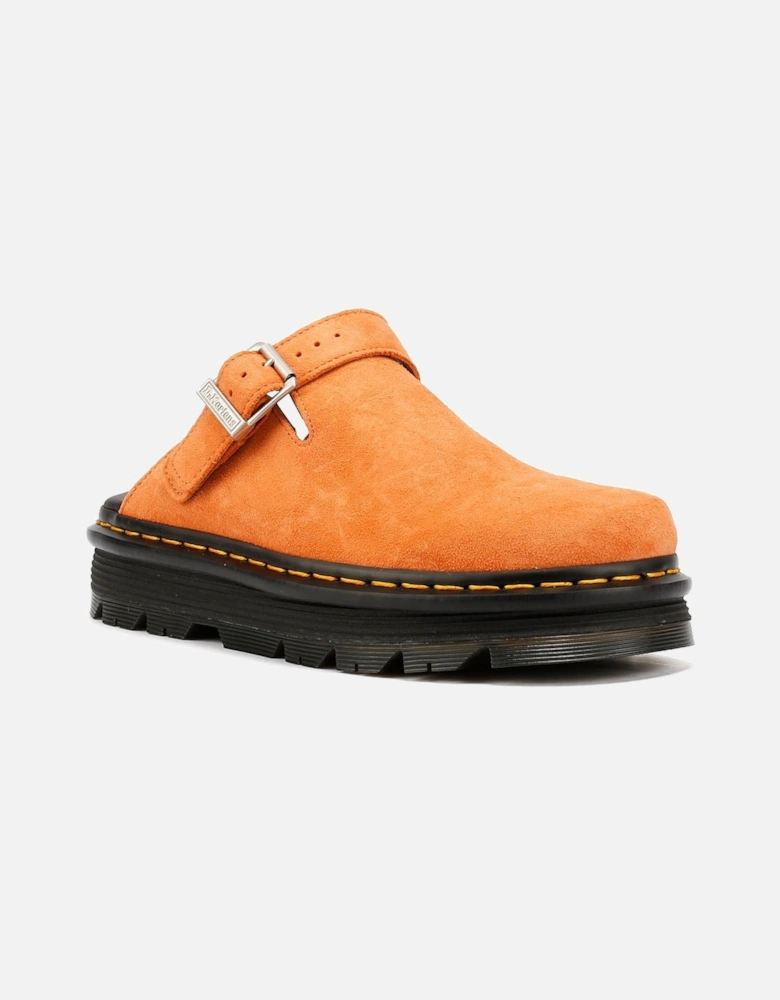 Dr. Martens Zebzag EH Suede Orange Zest Mule