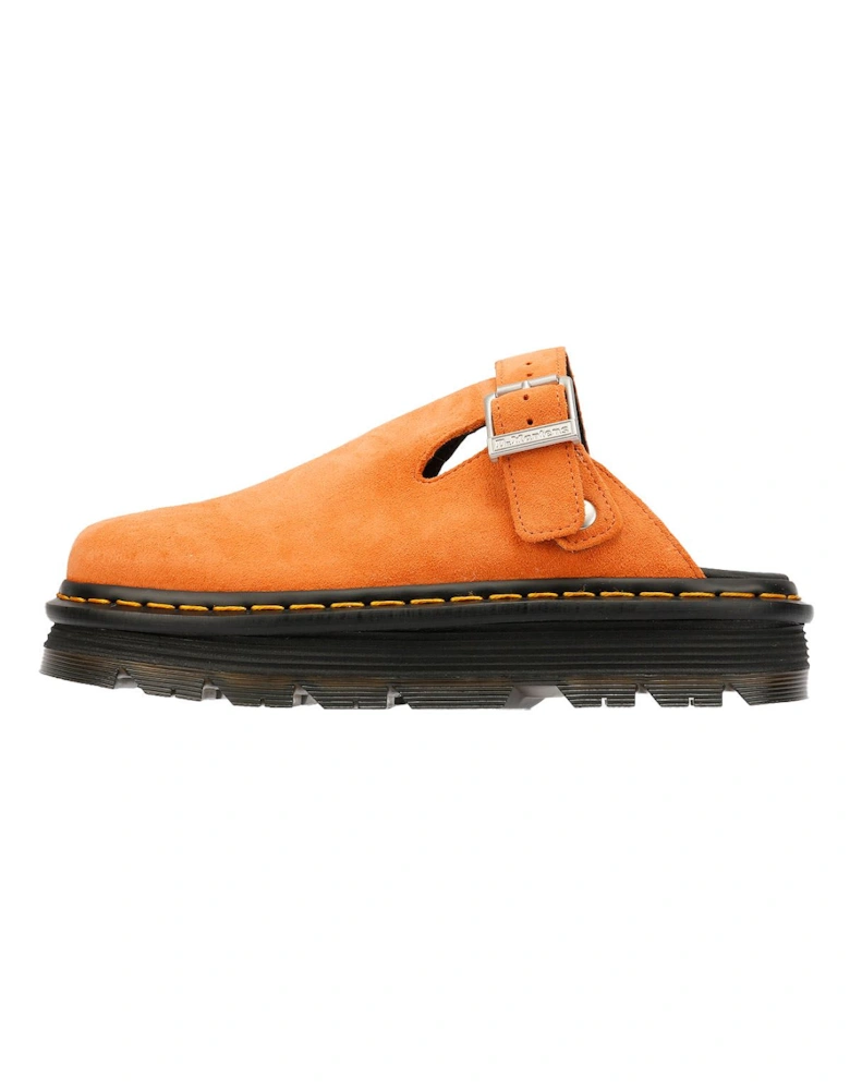 Dr. Martens Zebzag EH Suede Orange Zest Mule
