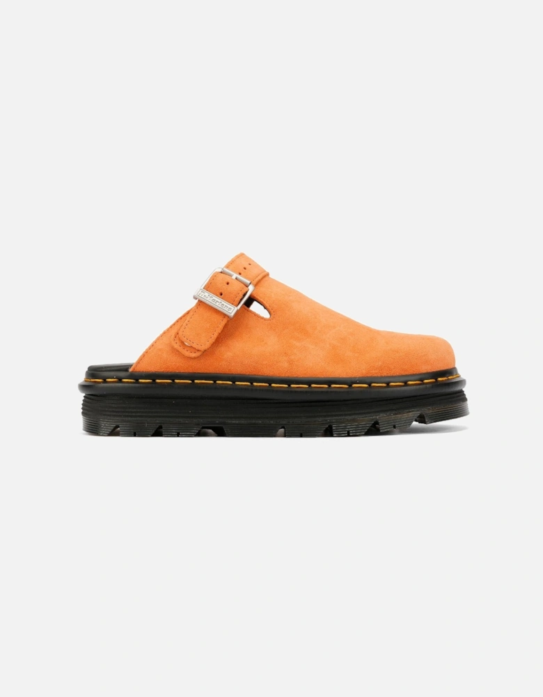 Dr. Martens Zebzag EH Suede Orange Zest Mule