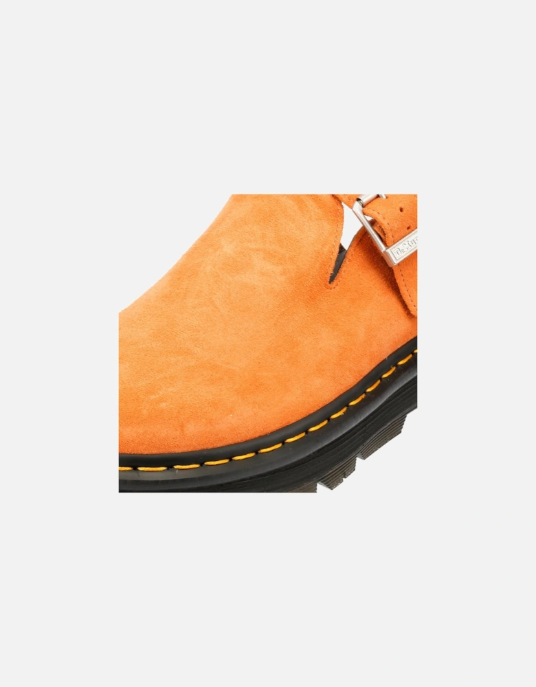 Dr. Martens Zebzag EH Suede Orange Zest Mule