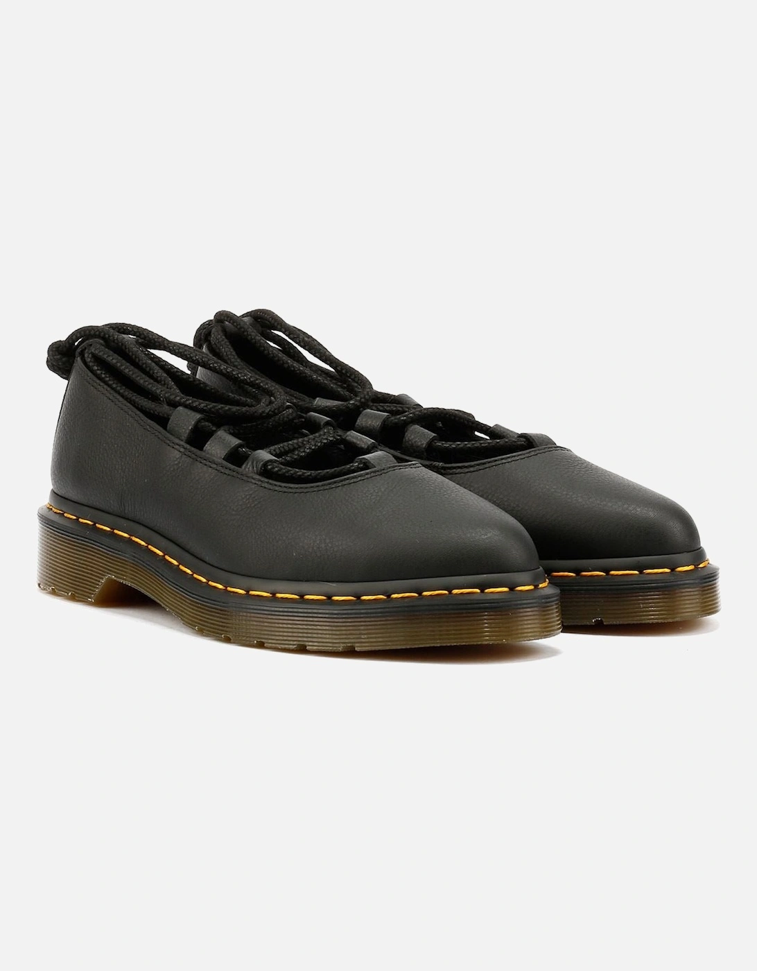 Dr. Martens Elphie II Virginia Leather Women's Black Shoes, 9 of 8