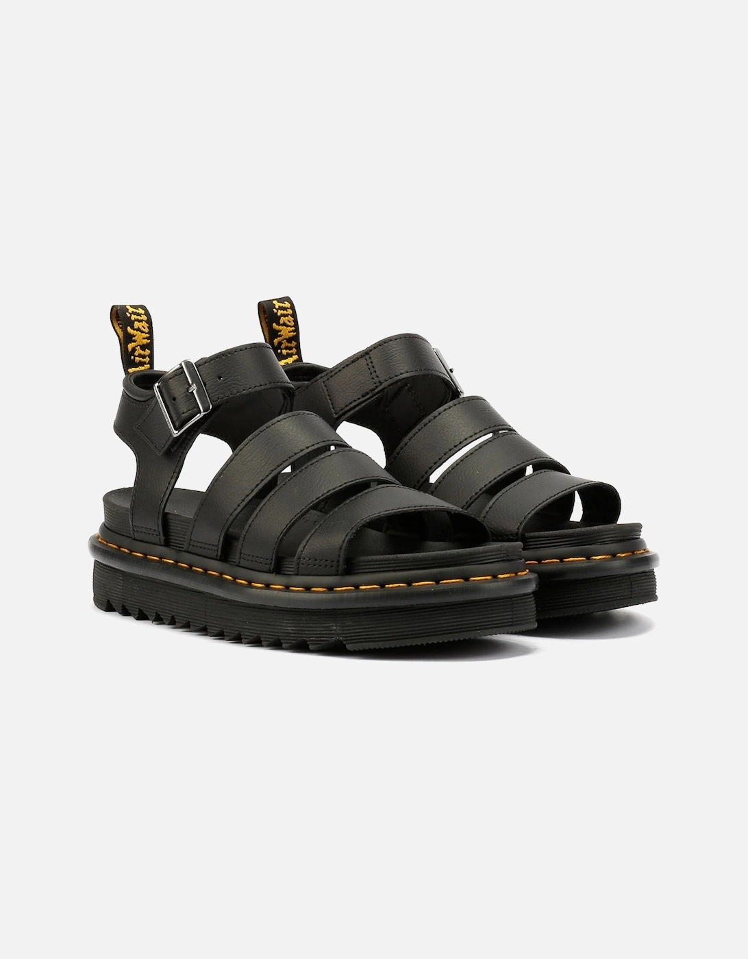 Dr. Martens Blaire Athena Leather Women's Black Sandals, 9 of 8