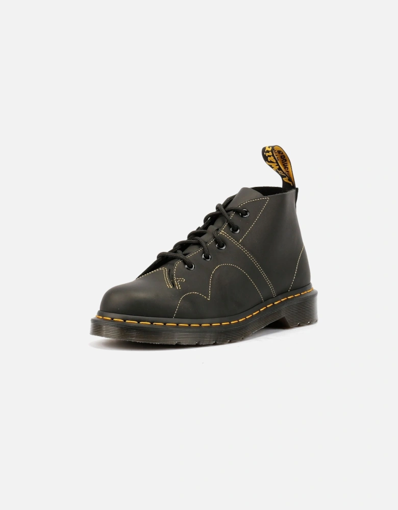Dr. Martens Church Leather Black Boots