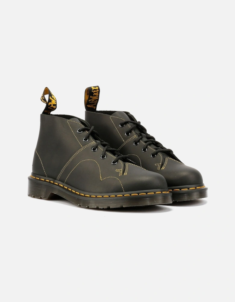 Dr. Martens Church Leather Black Boots