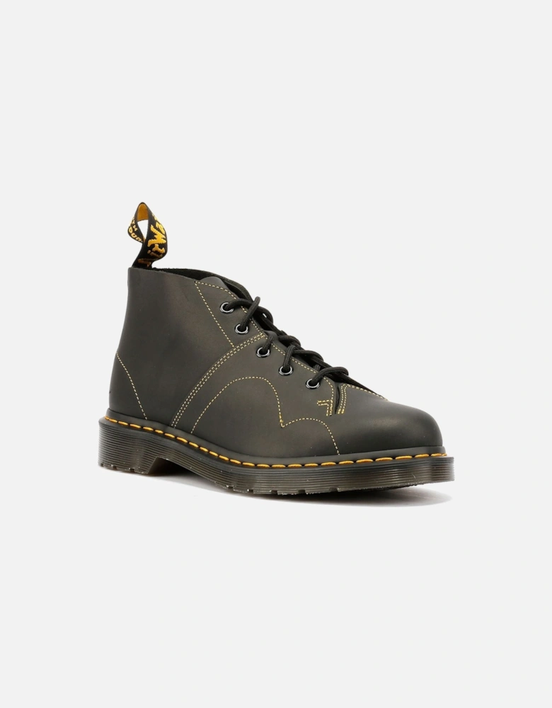 Dr. Martens Church Leather Black Boots