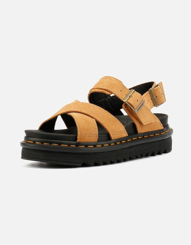 Dr. Martens Voss II EH Suede Women's Rich Tan Sandals