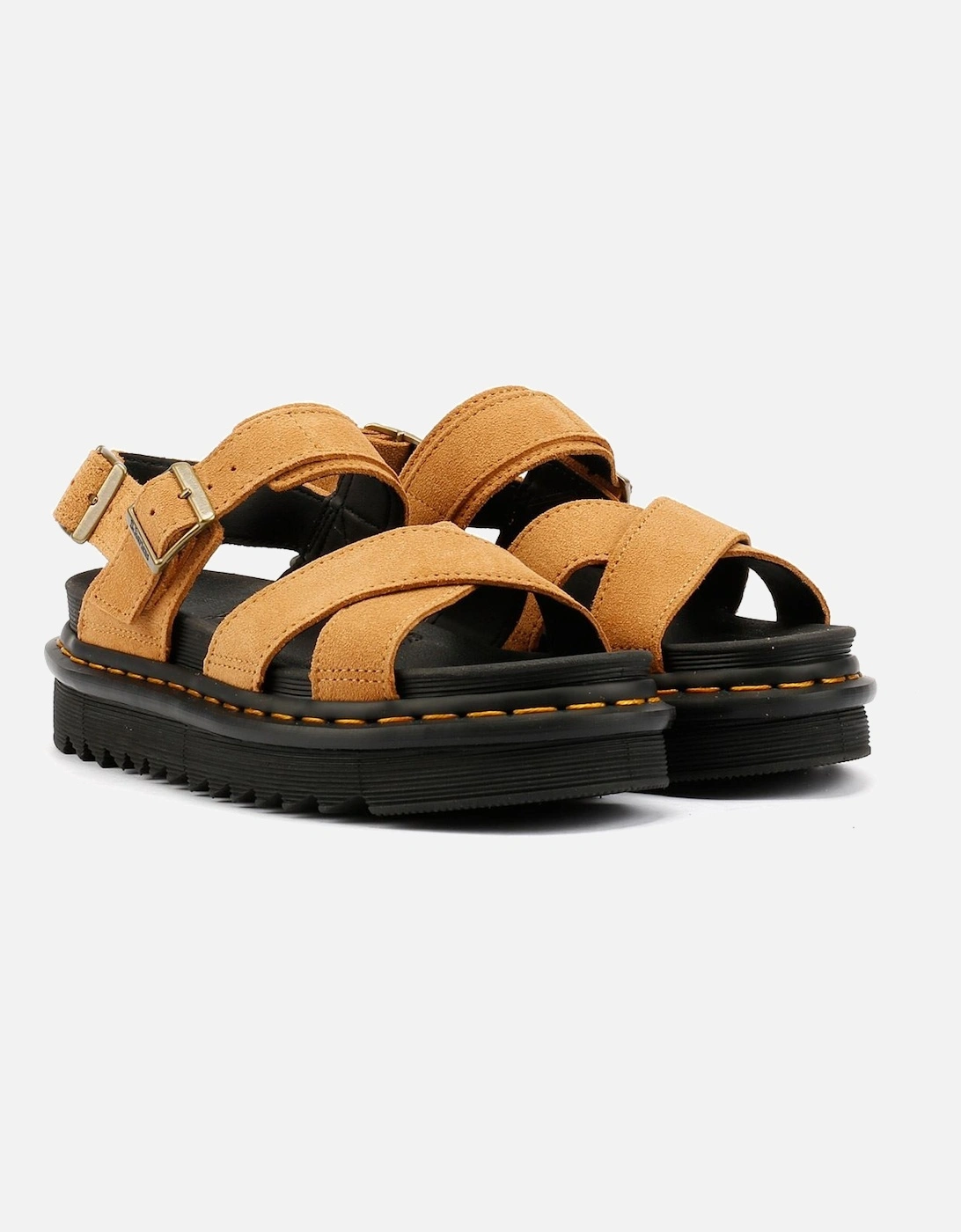 Dr. Martens Voss II EH Suede Women's Rich Tan Sandals, 9 of 8