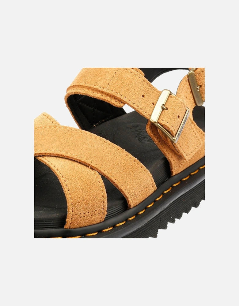 Dr. Martens Voss II EH Suede Women's Rich Tan Sandals