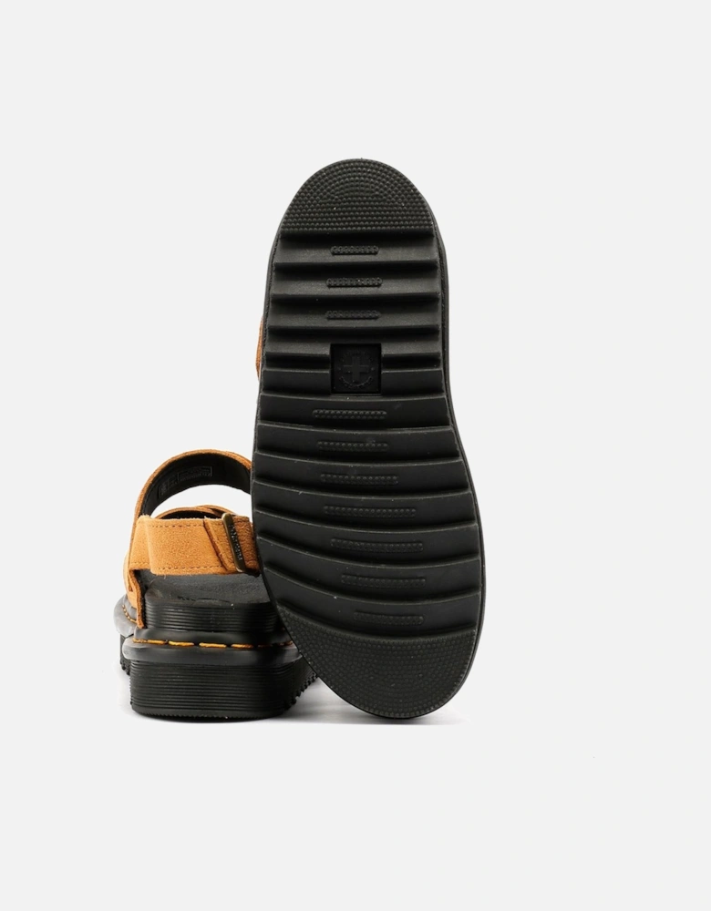 Dr. Martens Voss II EH Suede Women's Rich Tan Sandals