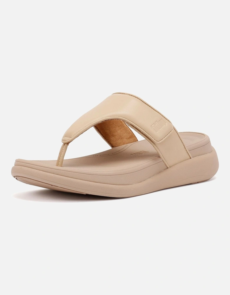 F-Mode Go Adjustable Flatform Women's Beige Sandals