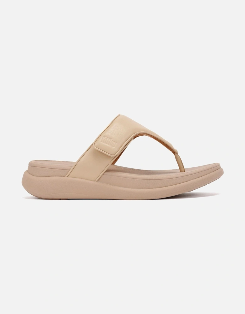 F-Mode Go Adjustable Flatform Women's Beige Sandals