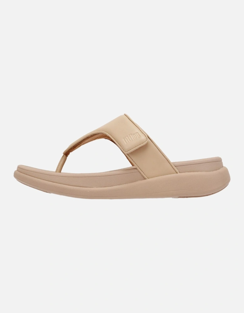 F-Mode Go Adjustable Flatform Women's Beige Sandals