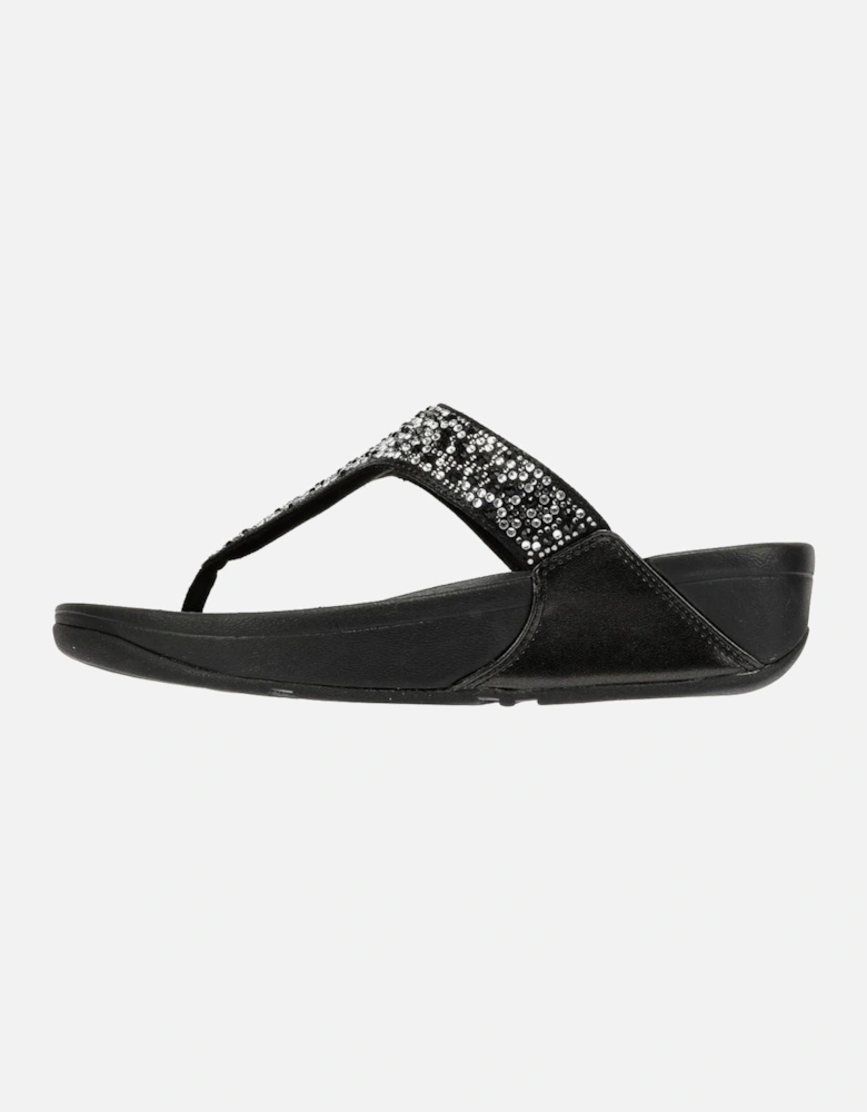 Lulu Crystal Mix Women's Black Sandals