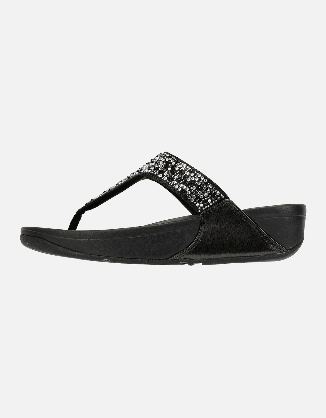 Lulu Crystal Mix Women's Black Sandals