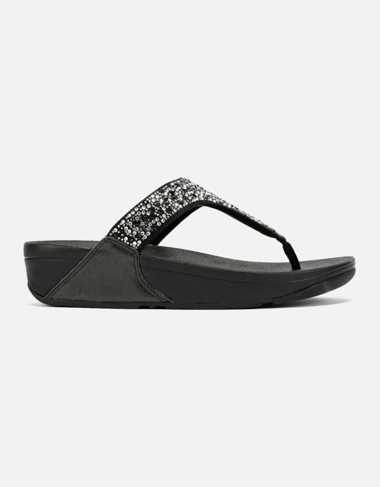 Lulu Crystal Mix Women's Black Sandals