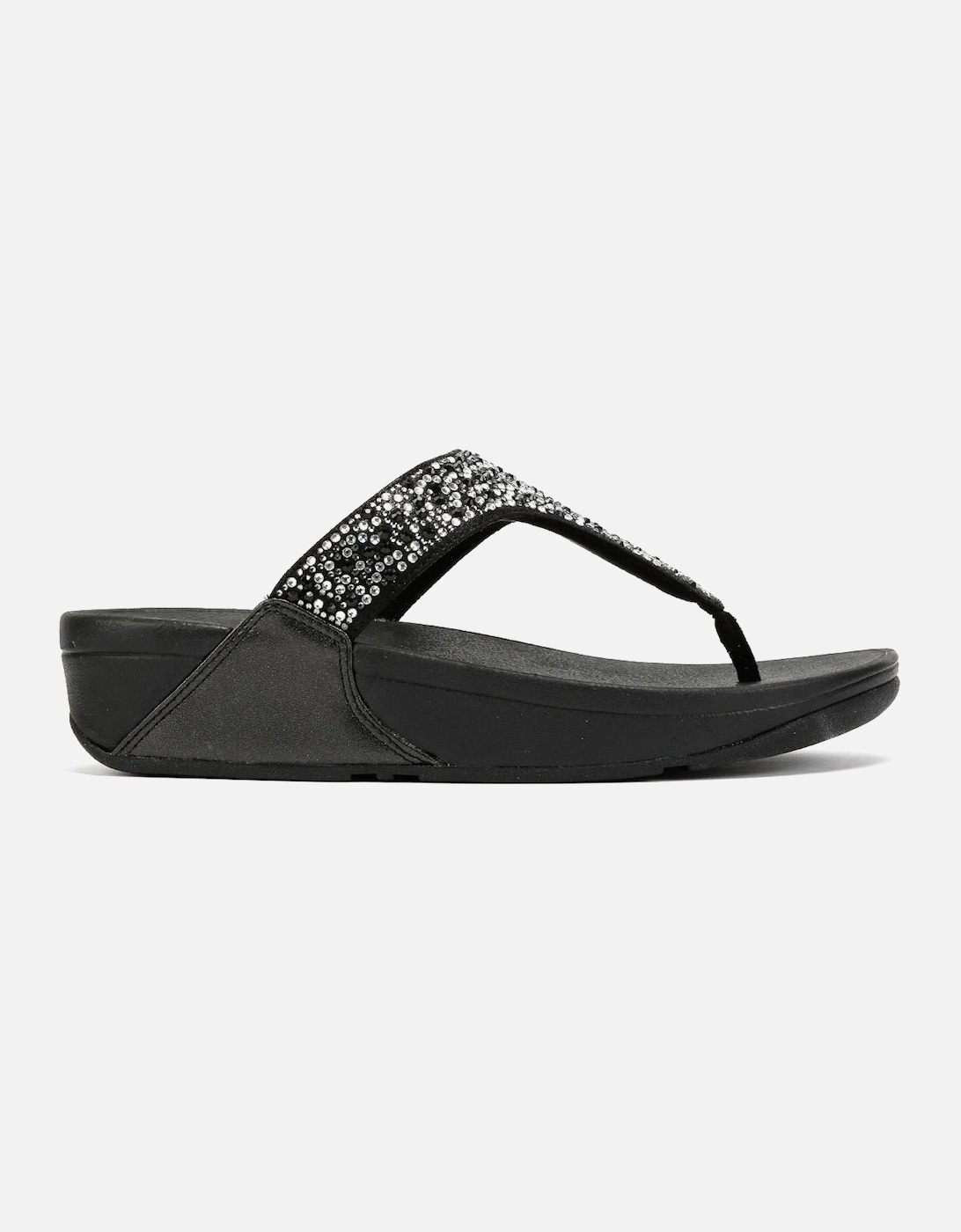 Lulu Crystal Mix Women's Black Sandals
