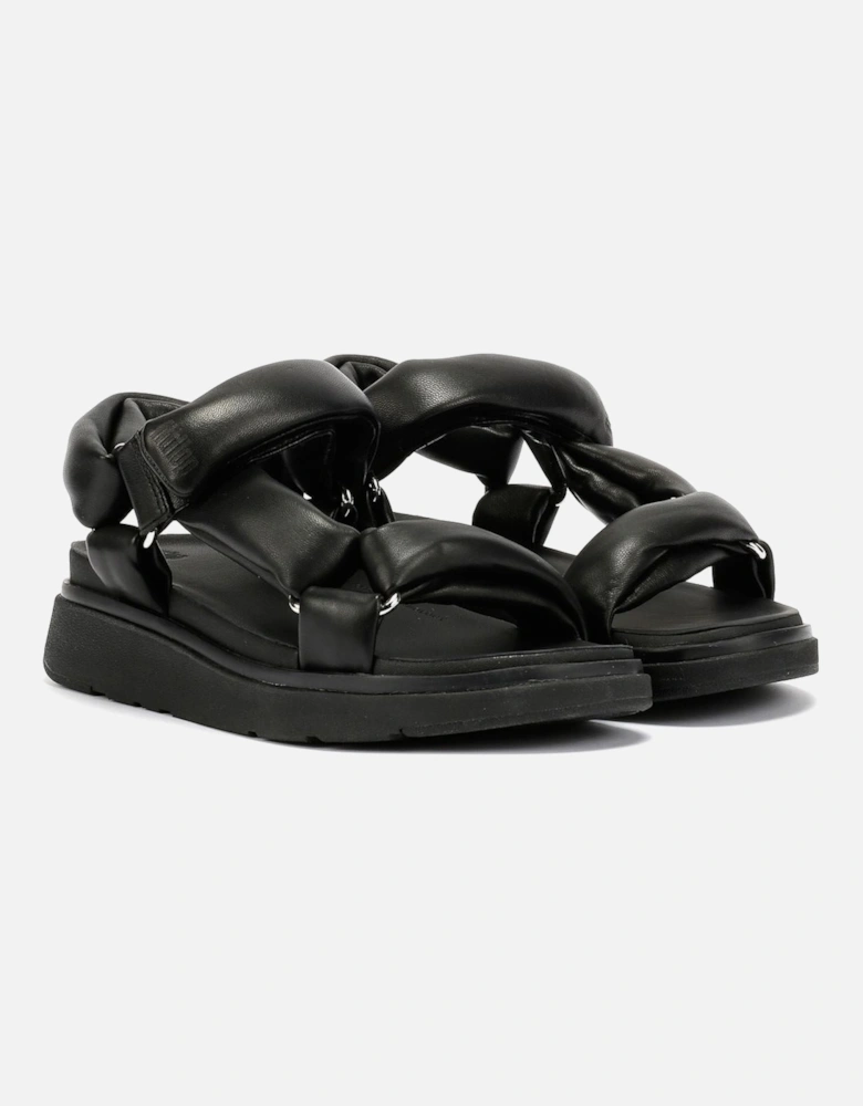 Gen-FF Soft Leather Women's Black Sandals