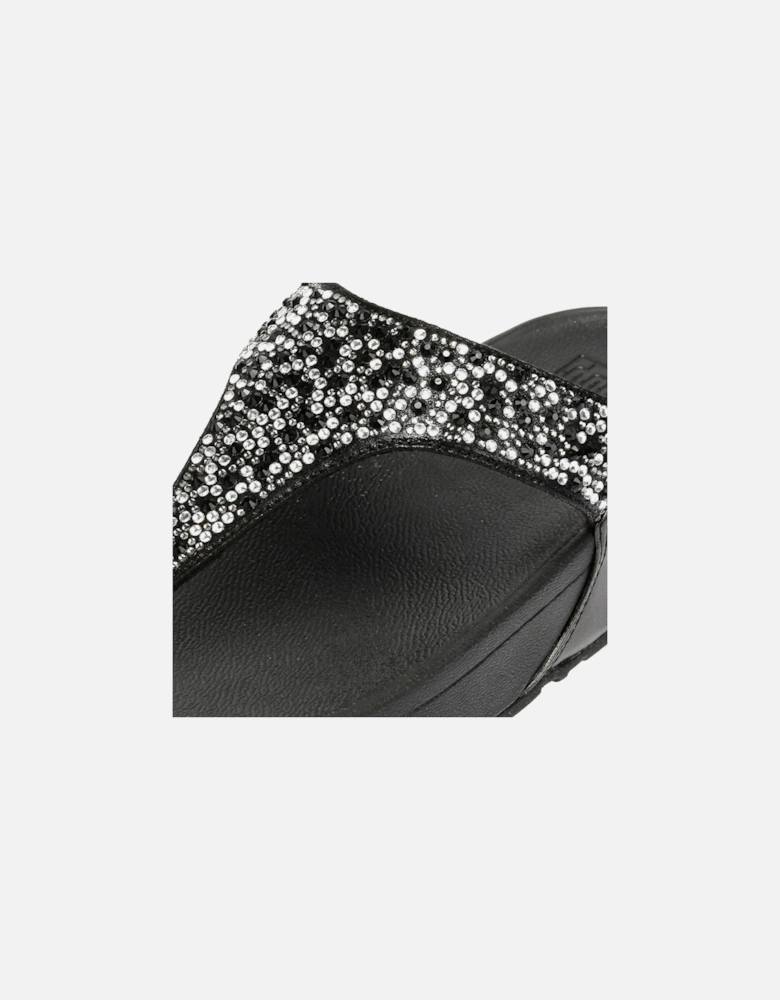 Lulu Crystal Mix Women's Black Sandals