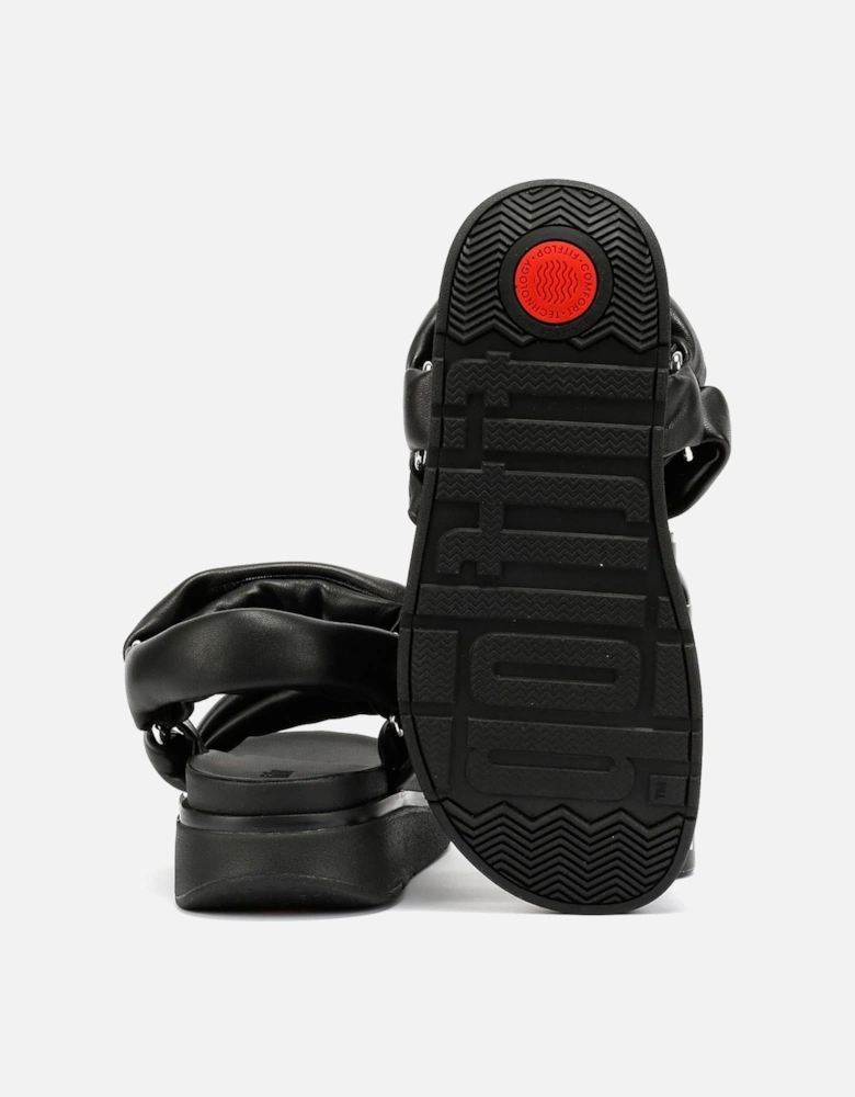 Gen-FF Soft Leather Women's Black Sandals