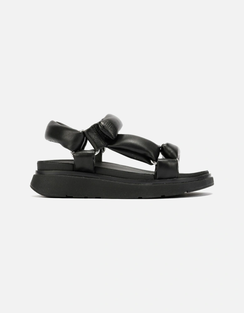 Gen-FF Soft Leather Women's Black Sandals